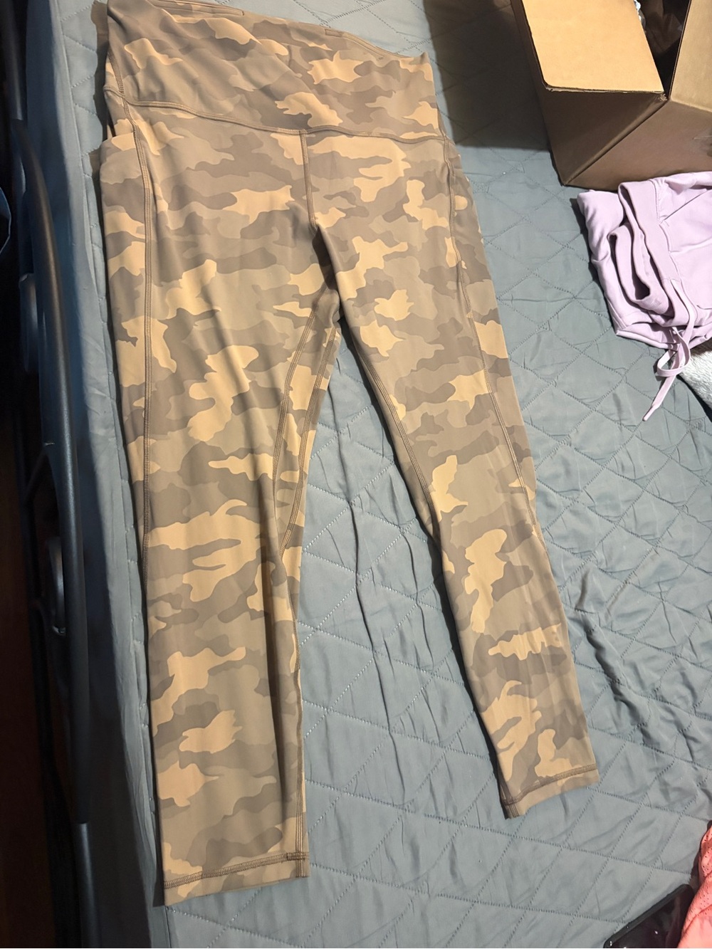 lululemon athletica Tan Camo High-Rise Leggings